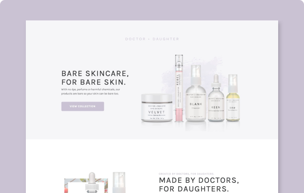 Doctor + Daughter Landing Page